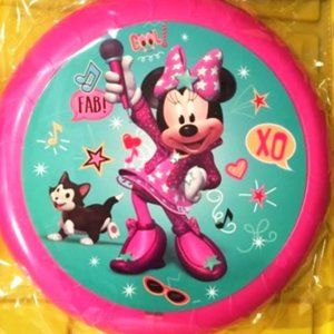 NEW DISNEY MINNIE MOUSE FLYING DISC FRISBEE 9"